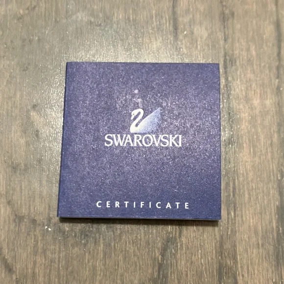 Y2K Vintage Swarovski Crystal Sterling Silver Ring Size 5 - Picture 10 of 11